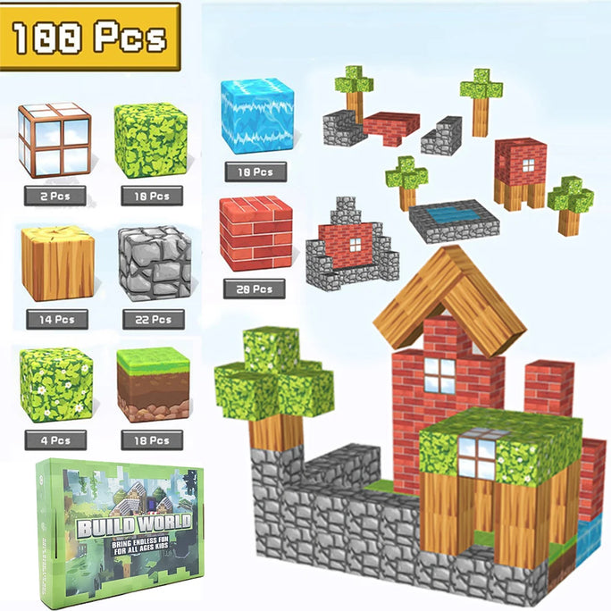 Magnetic Building Blocks Set – Creative STEM Educational Toy